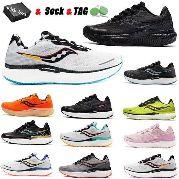 2024 Scarpe da corsa da uomo di alta qualità Tokyo Amulet Sauconys Triumphs Bianco Nero Arancione Volt Rosa Donna Scarpe da ginnastica sportive all'aria aperta