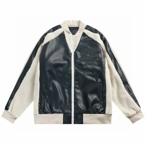 Tasarımcı Erkek Ceketler 23SS Üstler Akıllı Deri Kollu Ceket Beyzbol Ceket Üniforma Moda Yüksek Kalite Tek Kesin Kelime Sıcak Çiftler Kadın Erkek Varsity Coats MX
