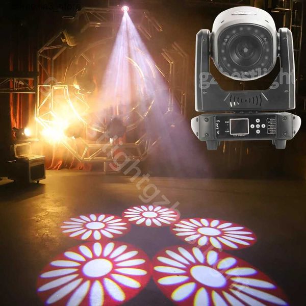 Moving-Head-Lichter Cabeza Movil Beam Spot Wash 3in1 150 W Bühne rotierende Gobos-Effekt DMX 16 CHs mit LED-Ringstreifen 24 x 3 W Moving Head LightDj Q231107