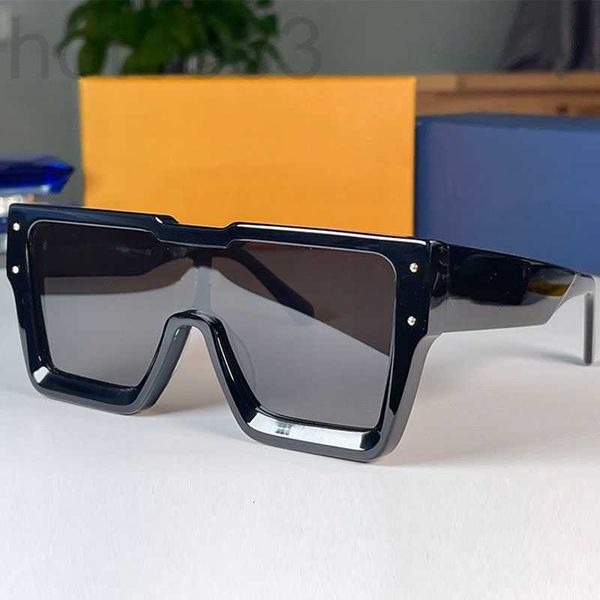 Sonnenbrille Designer Top Z1547 Übertriebene Merkmale mit eckigen Linien oder einer tief abgeschrägten Vorderseite aus schwarzem Acetatrahmen und Gläsern mit Uv 400-Schutz 21RW