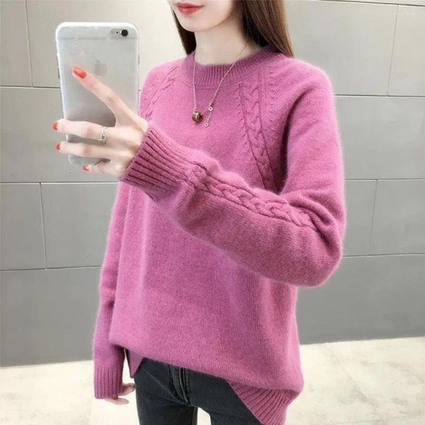 Frauenpullover Vy1165 2023 Frühling Herbst Winter Frauen Mode Lässig Warme Schöne Pullover Frau Weibliche OL Frauen Stricken