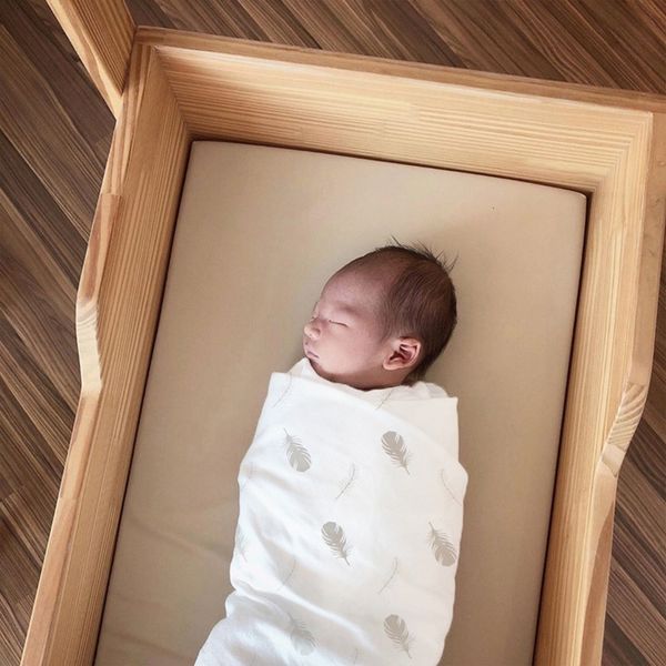 Schlafsäcke Baby und Born verstellbare Bettwäsche Unisex Bio-Baumwolle Verpackung Babymütze Decke 230407