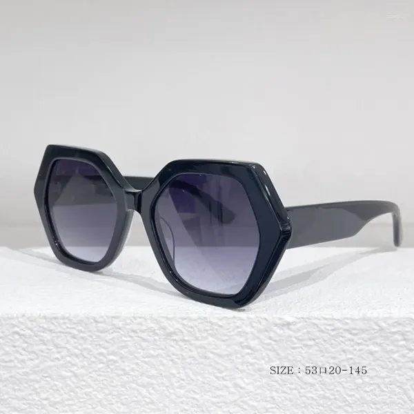 Sonnenbrille Übergroße Unregelmäßige Sechseck Frauen Marke Designer Brillen Für Weibliche Gafas Oculos Qualität
