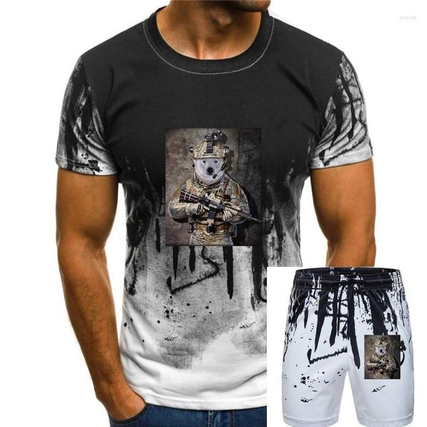 Erkekler Trailtsits Erkekler 2023 Yaz Yuvarlak Boyun Tişörtlü Kutup Ayısı Ordu Komando Tam Taktik Dişli T-Shirt