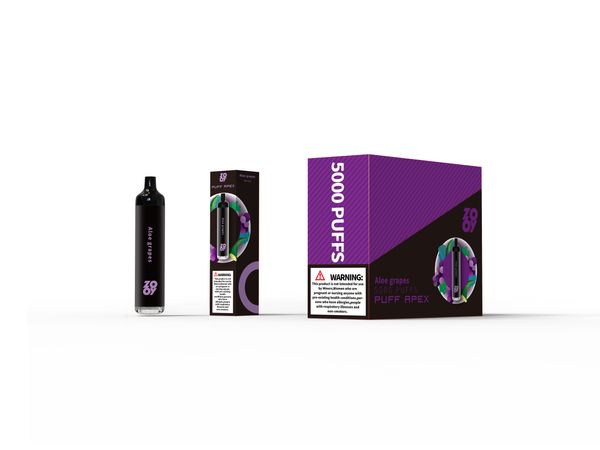 Zooy Apex 5000 sbuffi Sigarette a vaporizzazione usa e getta con batteria da 650 mAh da 13 ml di carrelli predefiniti 5% in stock