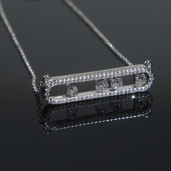 Персонализированное DIY 26 букв A-Z может скользить подвесное ожерелье с веревочной цепочкой в стиле хип-хоп для женщин и мужчин с твердым покрытием 5A кубический цирконий BFF подарок на день рождения, свадьбу, ювелирные изделия