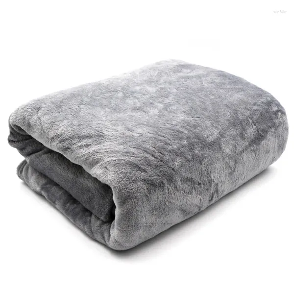 Coperte Leggero Sottile Lavaggio Meccanico Coperta di Flanella Plaid Super Caldo Morbido Tiro sul Divano/Letto/Viaggio Patchwork Copriletto Solido