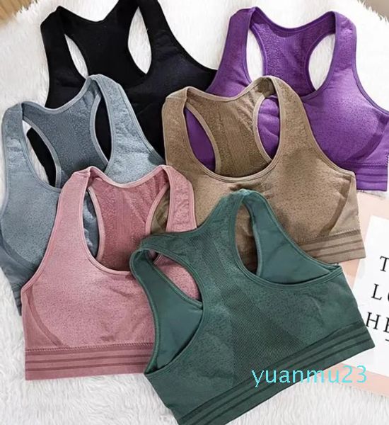 Yoga Outfit Schönheit Zurück Nahtlose Sport-Bh Für Frauen Bequeme Fitness Unterwäsche Push-Up Bralette Weibliche Einteilige Top Lauf weste