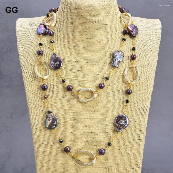 Подвесные ожерелья Guaiguai Jewelry Natural Pearl 46 