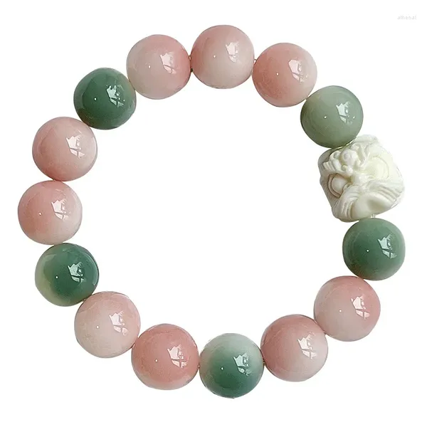 Комплект ожерелья и серег Hantao Natural Bodhi Root Hand String High Toss Disc Beads Будда вокруг пальцев Мягкий мужской и женский браслет в подарок