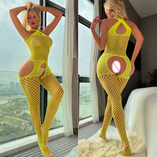 Kostüm Erotik sexy Mesh Kleidung heiß sexy fishnet bodysuit Frauen krottellose Porno -Strumpfhosen Dessous Damen Ganzkörperstrümpfe Nachtclubs Sex Set 431