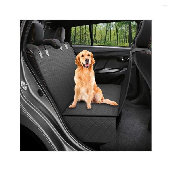 Coprisedili per auto per cani Copertura Pet View Mesh Marsupio impermeabile Tappetino posteriore per amaca Cuscino protettore Tasche con cerniera