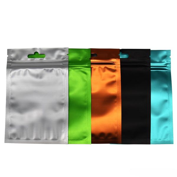 Зеленая матовая спереди прозрачная алюминиевая фольга на молнии пакеты для заповедника