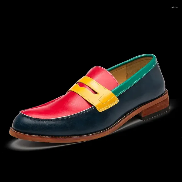 Elbise Ayakkabı Moda Erkek Deri Ayakkabı Tasarımcısı İtalya El Yapımı Düğün Partisi Erkekler Loafers Oxford Plus Boyut 48