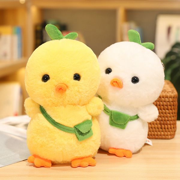 25 cm Kreatives Kleines Gelbes Huhn Kuscheltier Plüschtier Niedlicher Rucksack Küken Plüschpuppe Junge Mädchen Geburtstagsgeschenke Raumdekor LA601