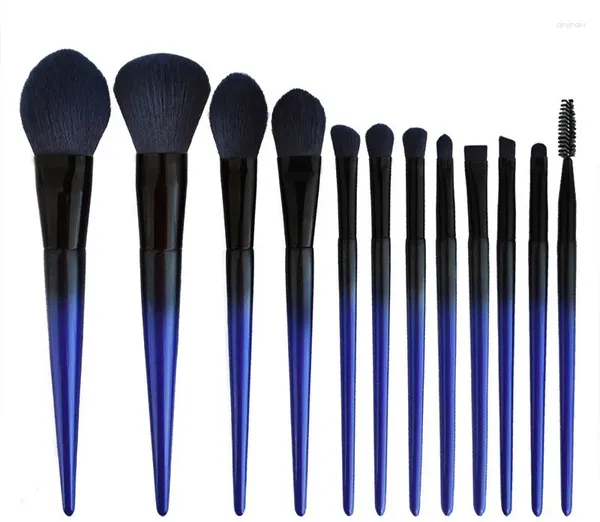 Makyaj Fırçaları Fabrika Toptan Ryu-Sand 12 Set Fırça OEM Özel Dağıtım Çantası