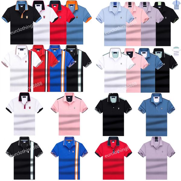 Luxus Designer Poloshirt Mode Kaninchen Stickerei Herren Poloshirt High Street Polo Herren