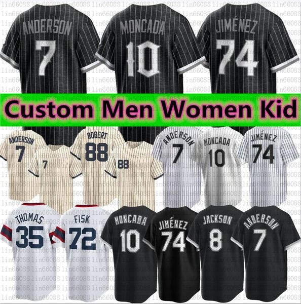 2023 Custom Southside Tim Anderson Baseball Jersey Eloy Jimenez Jose Abreu Luis Robert Yoan Moncada Lucas Giolito Yermin Mercede Keuchel Thomas