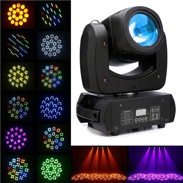 Movendo a cabeça luzes de alta qualidade mini 100w colorido completo feixe led movendo a cabeça palco festa discoteca dj luzes por controle dmx para ktv nightclub q231107