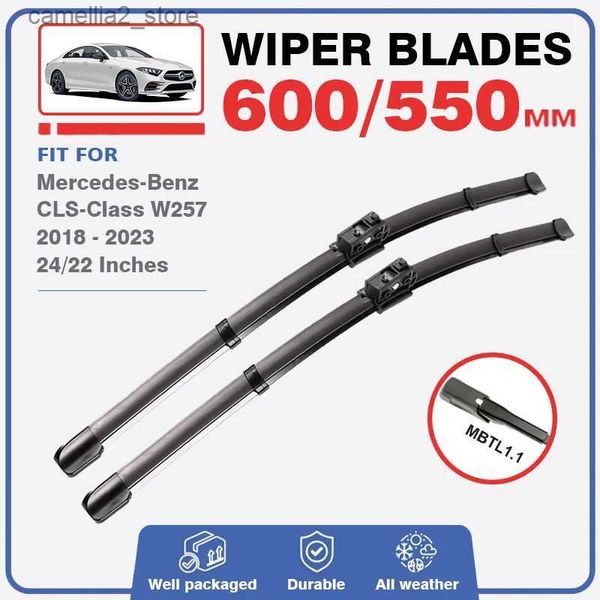 Ruitenwissers Wiper Blades voor Mercedes Benz CLS Klasse C257 W257 2018 - 2023 Windscherm voorruitauto -accessoires CLS 350 2019 2020 2021 2022 Q231107