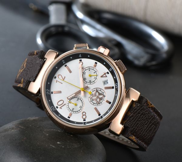 Erkek kol saatleri en iyi orijinal marka erkek saatleri kuvars hareketi otomatik tarih spor bileği saat kronograf deri kayış saatleri