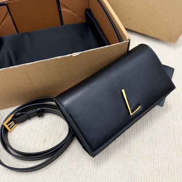 Bolsa de gangre feminina para feminino de uma bolsa de moda de moda crossbody cadeia preta de metal com moda de moda de grande capacidade, bolsa de compras saindo axila saco de flany pack