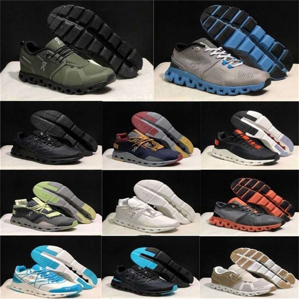 Scarpe Running on running uomo cloud x 3 nero bianco cenere arancione Aloe Storm Blu ruggine rosa rossa sabbia airone di mezzanotte fulvo magnete Moda donna uomo Designer c40blac