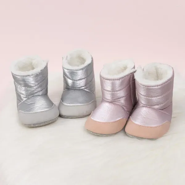 Primeiros caminhantes 2023 nascido bebê botas de neve engrossado impermeável antiderrapante fundo quente macio meninos meninas criança cama sapatos