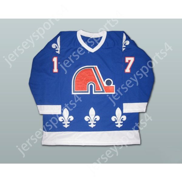 Benutzerdefinierte WENDEL CLARK 17 RETRO HOCKEY JERSEY QUEBEC NORDIQUES oben genäht S-M-L-XL-XXL-3XL-4XL-5XL-6XL