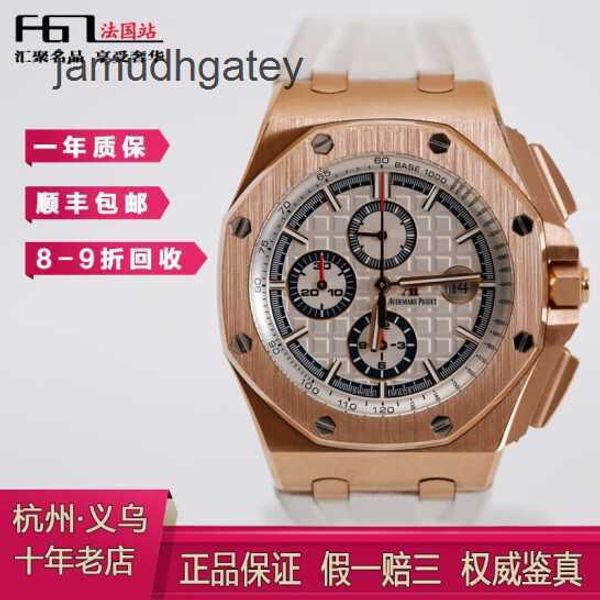 Ap Swiss Luxus-Armbanduhren Epic Royal Ap Oak Offshore 26408or Herrenuhr Timing 18 Karat Roségold Automatische mechanische Schweizer berühmte Uhr Luxusuhr 26408or Ful QGQH