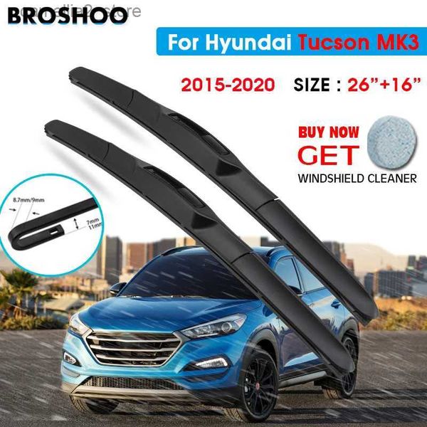 Limpadores de para-brisa Lâmina de limpador de carro para Hyundai Tucson MK3 26 