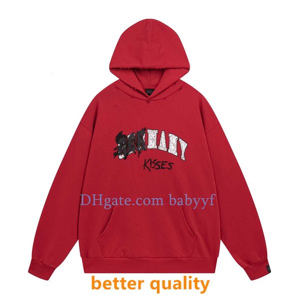 Felpa con cappuccio da uomo firmata Versione di livello superiore Felpa con cappuccio Stampa con motivo elefante Disegni di stampa Felpe streetwear moda Pullover in tessuto avanzato Felpa con cappuccio da donna Taglie forti