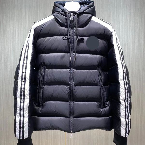 Marca francesa masculina jaqueta puffer bordado emblema inverno manter quente jaqueta m casa das mulheres dos homens jaqueta doudoune tem nfc