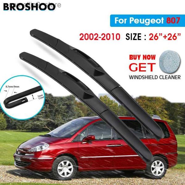 Tergicristalli per auto Spazzole tergicristallo per Peugeot 807 26 