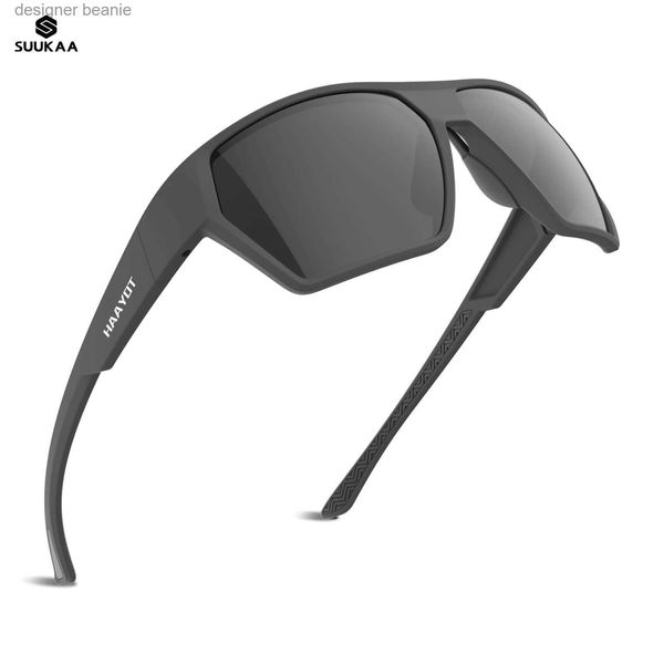 Óculos de sol 2023 Marca polarizada UV400 Proteção Esportes de pesca Esportes de sol para homens Mulheres ciclismo leve acionando copos de golfe C240411