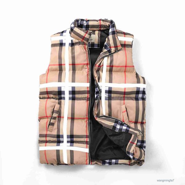 Мужские жилеты, майка, дизайн, клетчатая полоска, брендовая водонепроницаемая ветрозащитная зимняя уличная теплая куртка без рукавов, большой размер 3xl 6cfu
