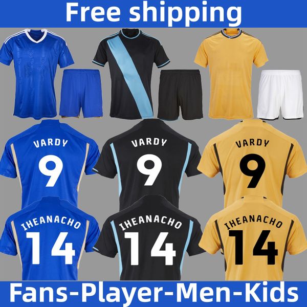 23/24 VARDY Fans kit uomo bambino Leicester Home away 3a maglie da calcio IHEANACHO maglie da calcio WINKS MAVIDIDI DEWSBURY-HALL NDIDI McATEER maglie da calcio