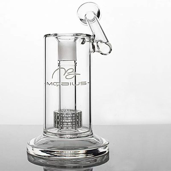 Garrafa Reta Mobius Gaiola Coador Cachimbo de Água Bong Estéreo Matrix Sidecar Cachimbo de Água Espesso para Fumar com Pneu Inebriante Dab Rigs Tigela de 18 mm