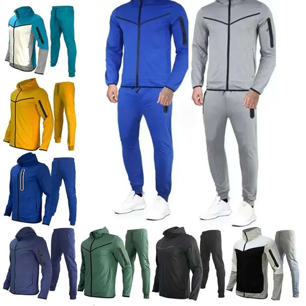 2023 Tasarımcı İnce Erkekler Trailtsuit Bayan Tech Fleeces Ceket Takım Giyim Jogger Uzay Pamuk Pantolon Pantolon Erkek Dipler Techfleece Joggers