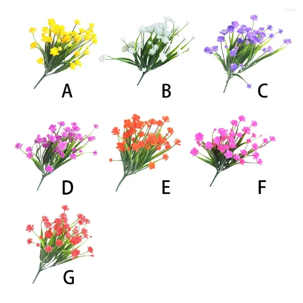 Декоративные цветы 10X искусственные цветы искусственные растения садовый декор DIY реквизит свадебные аксессуары крыльцо композиции на окна белый