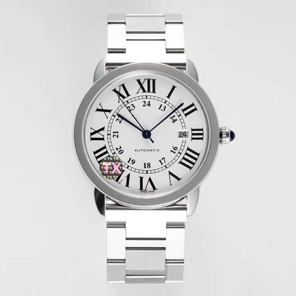 10A RONDE DE lançamento série cinto de crocodilo relógios homens designer relógios de alta qualidade Montre de luxe 42mm relógio mecânico totalmente automático 9015 movimento