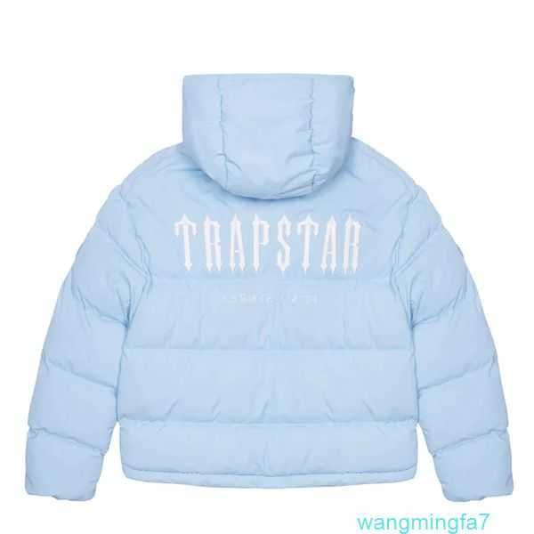 Piumino da uomo Designer Trapstars Giacca invernale Puffer Cream Donna rimovibile staccabile con cappuccio Top per il tempo libero Design alla moda con isolamento spesso Fydef8cp