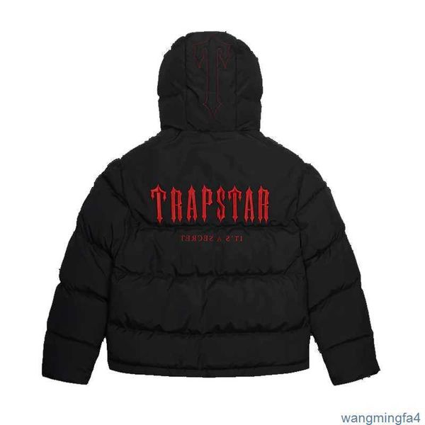 BFJH Erkekler Down Parkas Trapstar Londra Kod Çözünmüş Kapşonlu Puffer 2.0 Gradyan Siyah Ceket İşlemeli Termal Hoodie Erkek Kış Palto Üstler 21