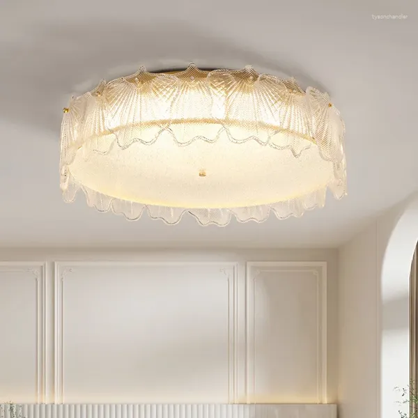 Luzes de teto interior lâmpada minimalista clássico vidro oval italiano corredor à prova dwaterproof água luz crianças quarto lampe decoração