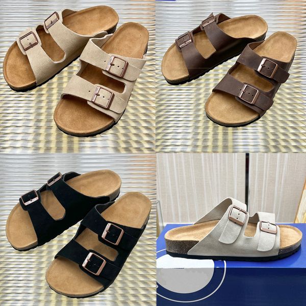 Birks Designer Mens Mulheres Sandálias Unissex Chinelos Hombres Mujeres Beach Sliders Outdoor Indoor Woody Mules Sandália Chinelo Sandálias de sola de madeira com caixa original