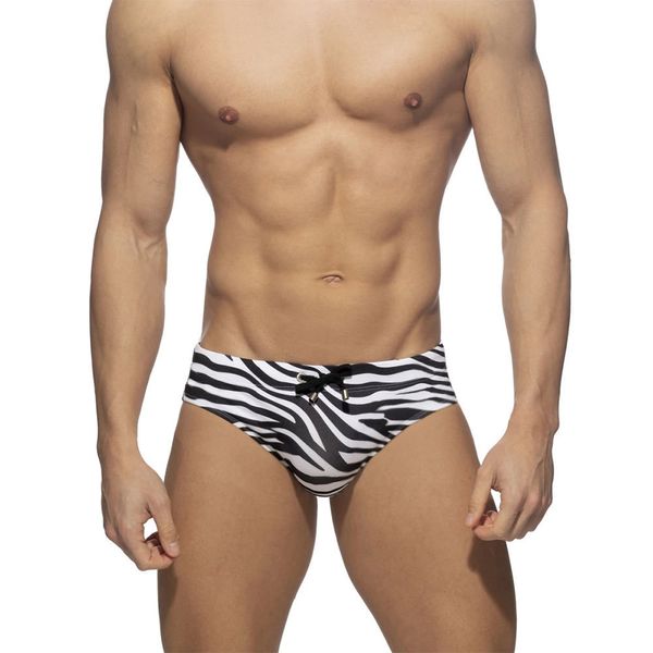 Costumi da bagno maschile da bagno da bagno da bagno sexy da bagno sexy corto acqua sport pantaloni da bagno da bagno zebra stampata da bagno sexy usatura da bagno da bagno da uomo 230406 230406