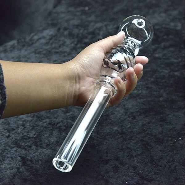 Jumbo Dual Bubbles Трубка для масляной горелки Курительные трубки 11 дюймов Большой размер С фантастической емкостью Различные цвета на выбор