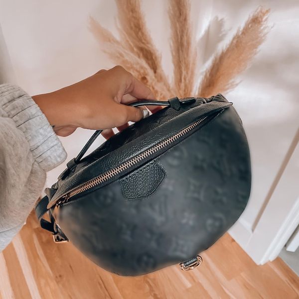 Orijinal Deri M43644 Bumbag Crossbody Çantalar Kadın Tote Bel Kuşak Çantalar Bel Belleri Erkek Lüks Tasarımcı Klasik Kabartmalı Serseri Göğüs Çantası Fanny Pack Omuz Çantası