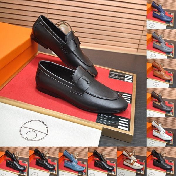 78Modello di alta qualità di marca formale scarpe eleganti di design da uomo di lusso nero blu scarpe in vera pelle scarpe a punta da uomo business oxford