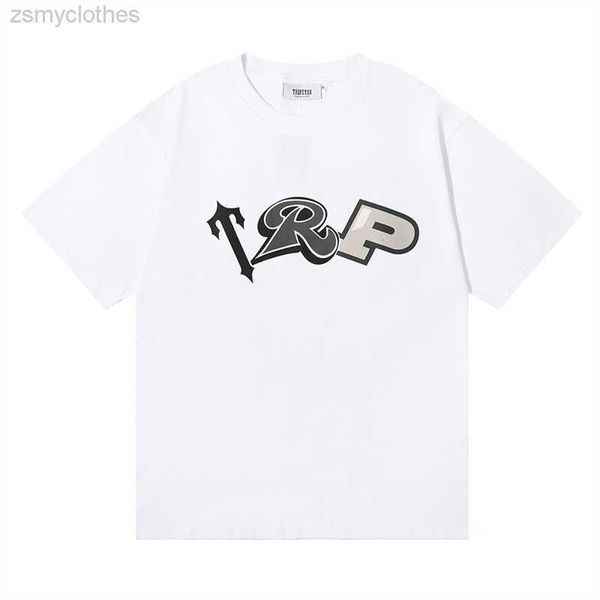 T-shirt da uomo TRAPSTAR TAP T-shirt casual a maniche corte in cotone doppio filato stampato con lettere stampate di alta qualità per uomo e donna